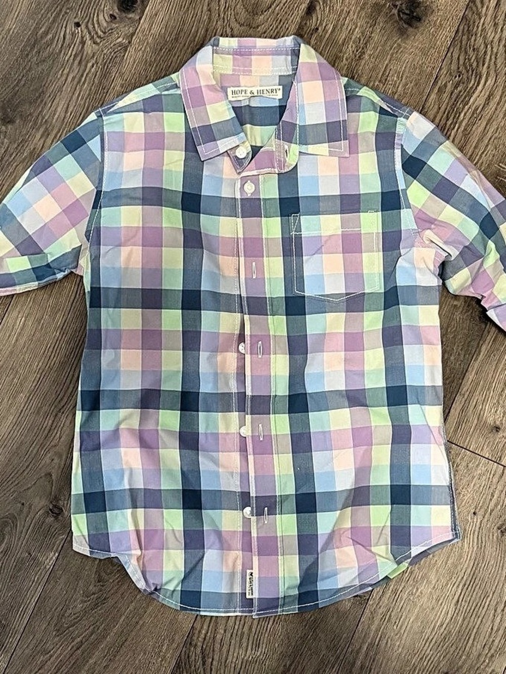 Hope & Henry boys Plaid Button-Down Shirt